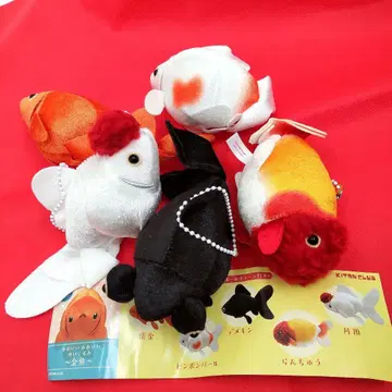 귀여운 귀여운 봉제 인형 금붕어 가챠가챠 전 5종 컴플리트