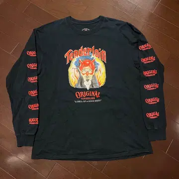 텐더 로인 롱 T 올드 니트 블랙 사이즈 L