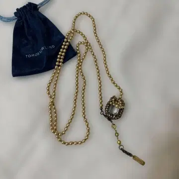 컨디션 최상 [ TOMORROWLAND ] 골드 펄 & 비즈 목걸이