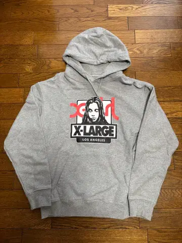 X-girl X-LARGE 그레이 후드티 S