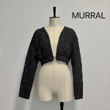 [ MURRAL ] 블랙 크롭 볼레로