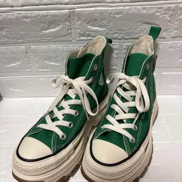 [컨디션 최상] CONVERSE 통굽 하이컷 스니커즈 23cm 그린