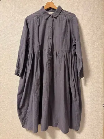 Fideli 그레이 셔츠 원피스 긴팔