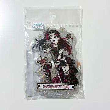 Aqours 사쿠라우치 리코 키라링 아크릴 스탠드 펑크 록 ver.