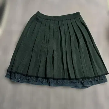 axes femme 플리츠 스커트 M 다크 그린