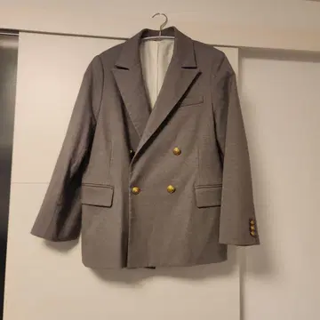 Mila Owen 그레이 더블 브레스트 자켓