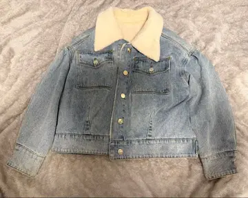 GOLDSIGN 데님 자켓 퍼