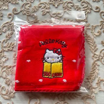 헬로키티 전시회 한정판 피코 레이스 선염 타월 손수건