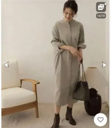 URBAN RESEARCH DOORS 셔츠 원피스 M 베이지