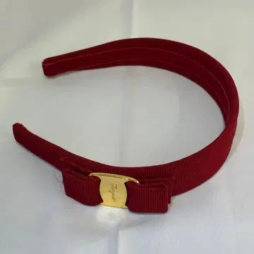페라가모 머리띠 빨간색 여성용