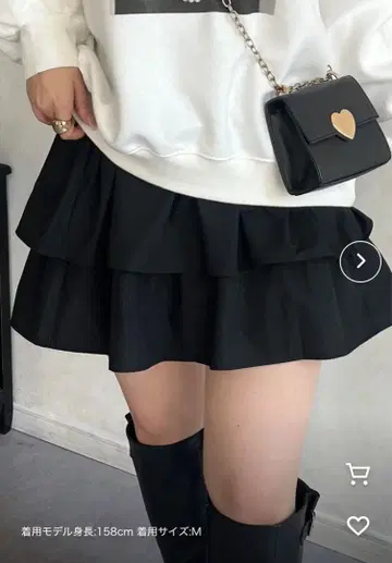 레이어드 프릴 미니 스커트 prose verse