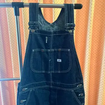 리 다크 데님 오버롤