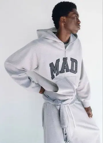 gap madhappy 집업 후드티 그레이