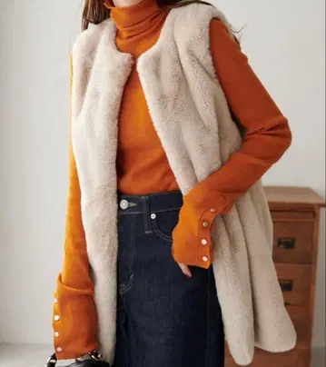 DISCOAT 퍼 베스트