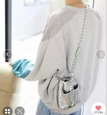 니코앤드 숄더백 실버