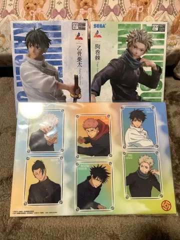 주술회전 라운드원 한정판 옷코츠 유타 이누마키 토게 피규어 비주얼 보드