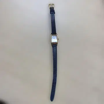 ete 네이비 가죽 시계