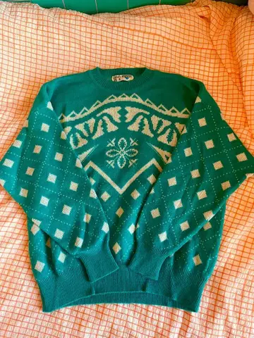 80년대 이탈리아제 노르딕 스웨터