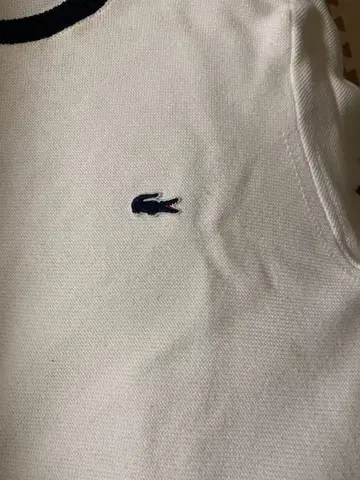 LACOSTE 니트 스웨터 사이즈 3 화이트 네이비