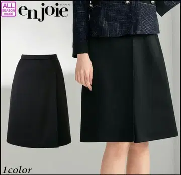 새상품 블랙 17호 랩 큐롯 스커트 앙조아 사무복