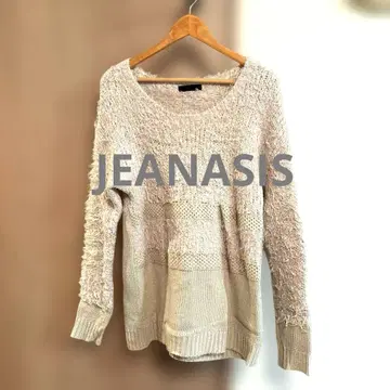 JEANASIS 롱 니트 스웨터 베이지 긴팔