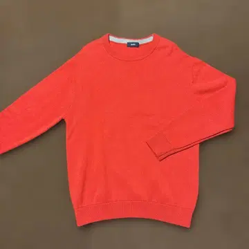 새상품급 SHIPS 코튼, 캐시미어 레드 크루넥 스웨터