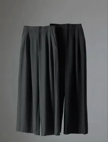 T.japan 턱 와이드 트라우저 블랙 38 사이즈