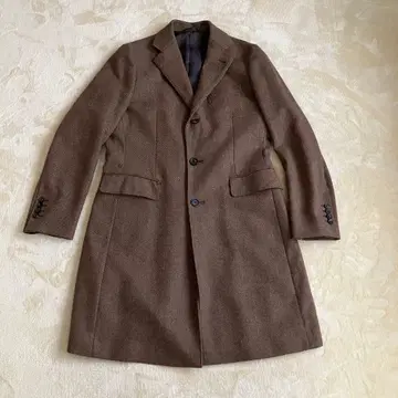 유니버설 랭귀지 울 헤링본 무늬 체스터 코트 M 사이즈