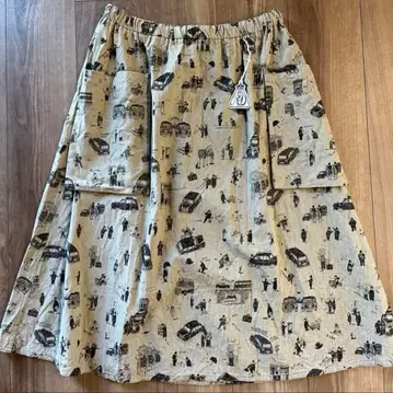 R&D.M.Co- 올드맨즈테일러 양쪽 사이드 포켓 스커트 새상품급