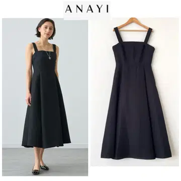 아나이 36 라이트 그로그랭 베어 원피스