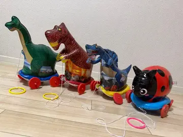 오산포 코로코로 공룡 & 무당벌레 4개 세트 다이너소어 키시즈