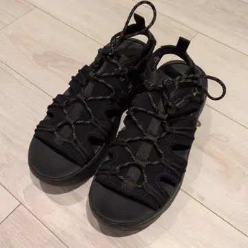 PUMA 시리아 웨지 스포츠 샌들 통굽 24cm 블랙