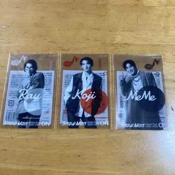 SnowMan ON 클리어 스티커 라우, 코지, 메메