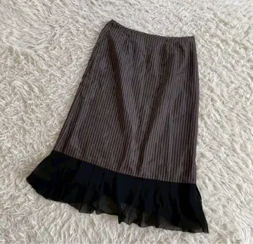 INTELLECTION 2XL 롱 플리츠 스커트