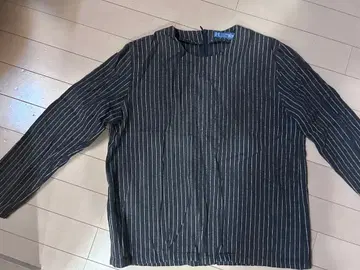 Marker's shirt 스트라이프 긴팔 셔츠 백지퍼 포함