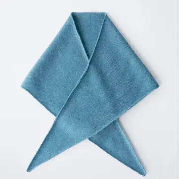 새상품 ZARA 캐시미어 삼각형 스톨 바부슈카 블루