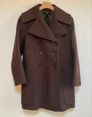 유니클로 +J 울 블렌드 피 코트