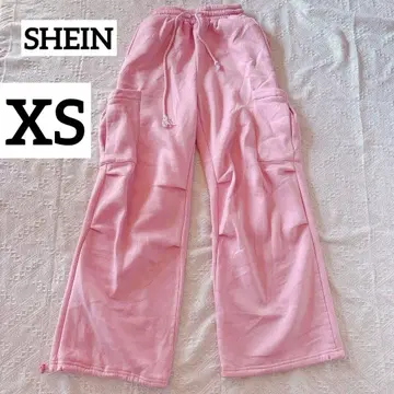 SHEIN [ XS ] 핑크 스웨트 팬츠 속기모 따뜻한 하의