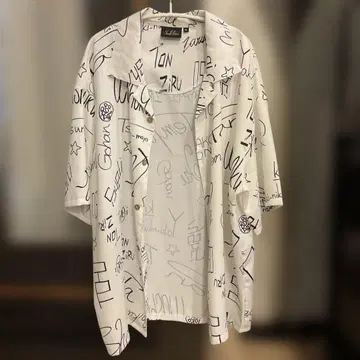 MELOGAPPA 음식 셔츠 화이트