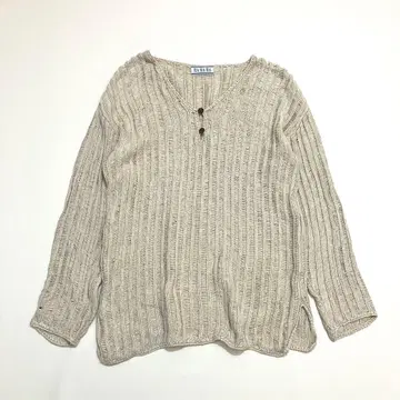 RARARA 실크코튼 드롭편 니트 경량 빈티지