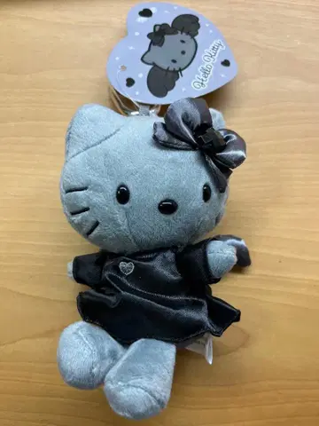 헬로키티 엔젤 마스코트 키링 그레이