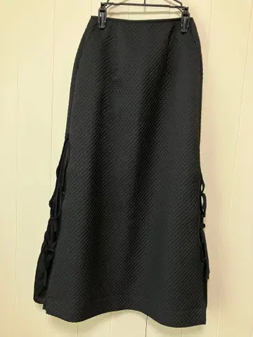 새상품급 빔즈 RBS 블랙 퀼팅 롱 스커트