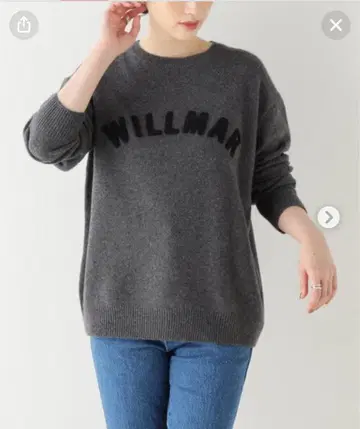 WILLMAR 그레이 긴팔 니트 스웨터