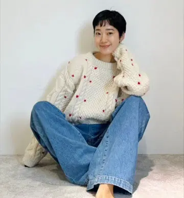 searoomlynn NPL HM Petit Heart 니트 아이보리