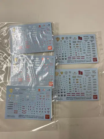 RG 프리미엄 데칼 5매 세트