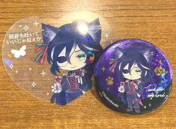 악마고양이 난자 보스키 캔뱃지 B상 C상 반짝반짝 클리어 카드 세트