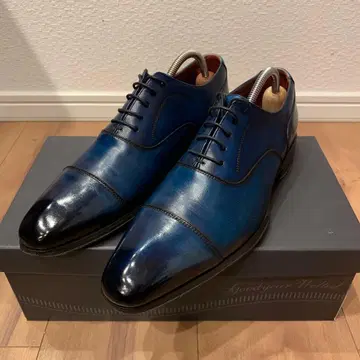 madsas 마드라스 가죽 신발 네이비 파티누 마감