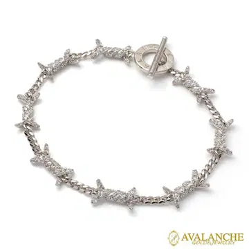 아발란치 실버 유자철선 팔찌