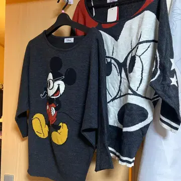 2장 세트 판매 미키 미니 스웨터 LL 사이즈