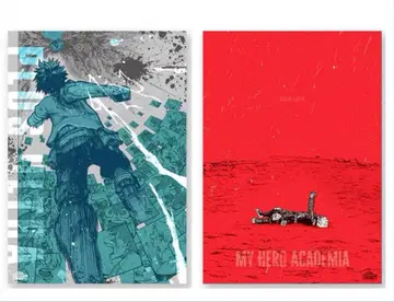 나의 히어로 아카데미아 원화전 A2 아트 포스터 2장 세트 힘내
